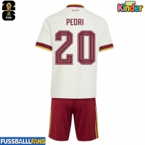 Spanien Pedri Gonzalez #20 Auswärts Trikotsatz Kinder WM 2026 Kurzarm (+ Kurze Hosen)